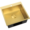 Mexen Solix 1-bowl stainless steel sink 500 x 500 mm, gold HC - 6407501000-55HC
