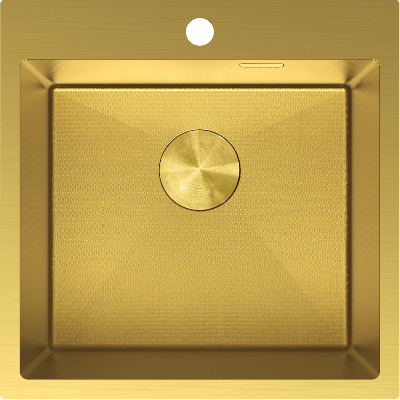 Mexen Solix 1-bowl stainless steel sink 500 x 500 mm, gold HC - 6407501000-55HC