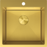 Mexen Solix 1-bowl stainless steel sink 500 x 500 mm, gold HC - 6407501000-55HC