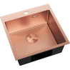 Mexen Solix fregadero de acero inoxidable de 1 cubeta 500 x 500 mm, cobre - 6407501000-65