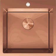 Mexen Solix stalen spoelbak met 1 compartiment 500 x 500 mm, koper - 6407501000-65