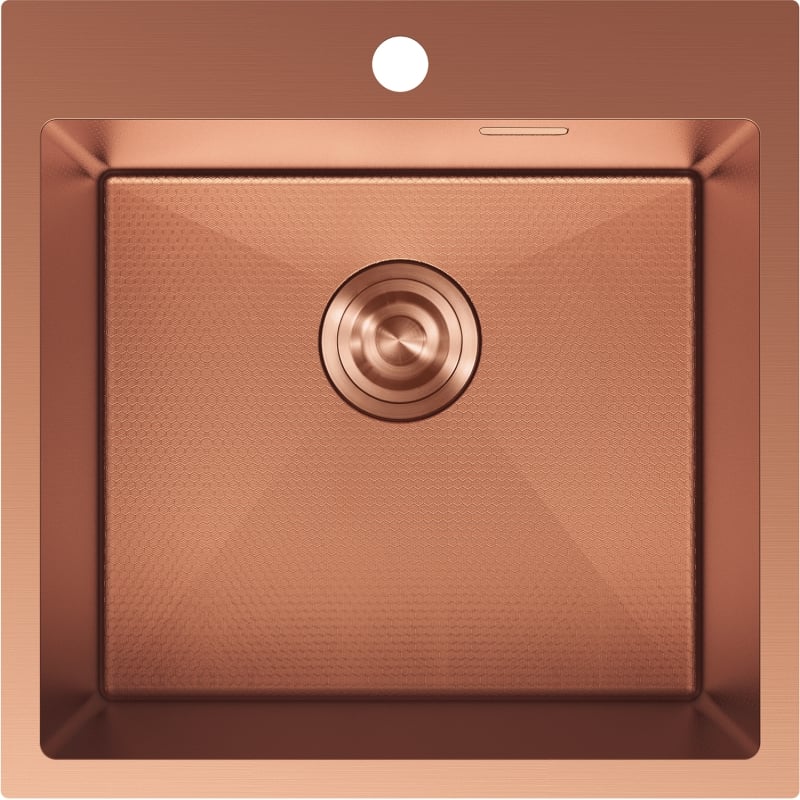 Mexen Solix roostevabast terasest köögivalamu, 1 sektsioon, 500 x 500 mm, vask HC - 6407501000-65HC