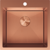 Mexen Solix ruostumattomasta teräksestä valmistettu 1-kammioinen pesuallas 500 x 500 mm, kupari - 6407501000-65HC