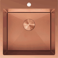 Mexen Solix roestvrijstalen spoelbak met 1 bak 500 x 500 mm, koper HC - 6407501000-65HC