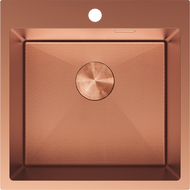 Mexen Solix stål diskbänk med 1 fack 500 x 500 mm, koppar HC - 6407501000-65HC