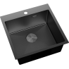 Mexen Solix stainless steel sink 1-bowl 500 x 500 mm, black HC - 6407501000-70HC