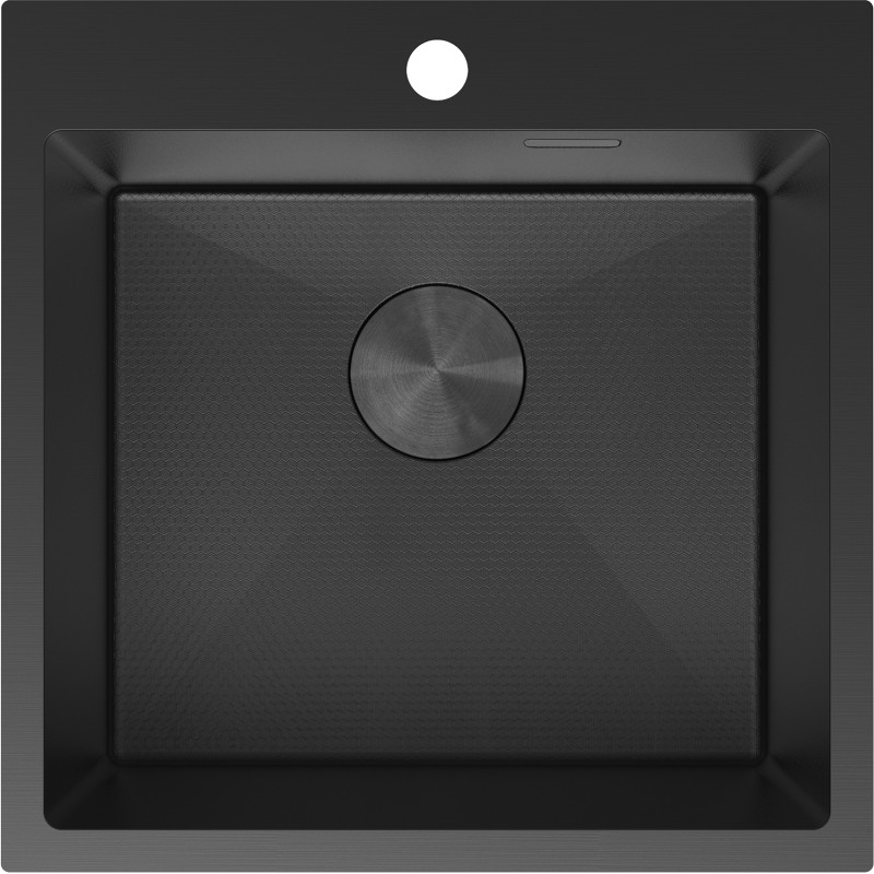 Mexen Solix terasest köögivalamu 1-kausiga 500 x 500 mm, must HC - 6407501000-70HC