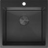 Mexen Solix lava-loiça de aço inoxidável de 1-cuba 500 x 500 mm, preto HC - 6407501000-70HC