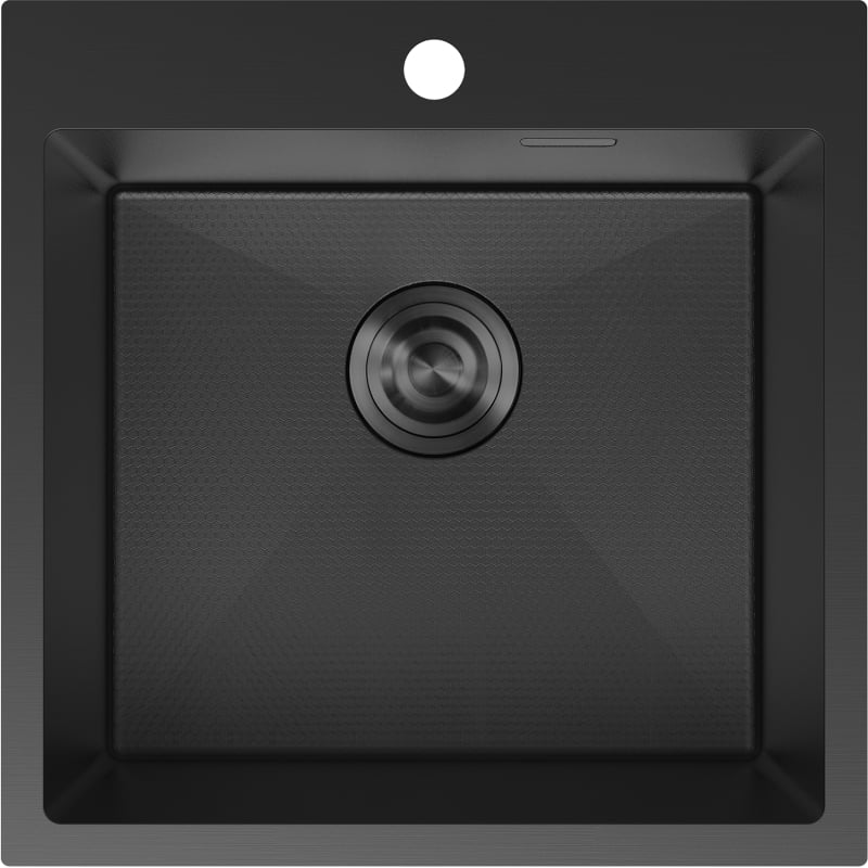 Mexen Solix terasest köögivalamu 1-kausiga 500 x 500 mm, must HC - 6407501000-70HC