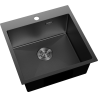 Mexen Solix stainless steel sink 1-bowl 500 x 500 mm, black HC - 6407501000-70HC