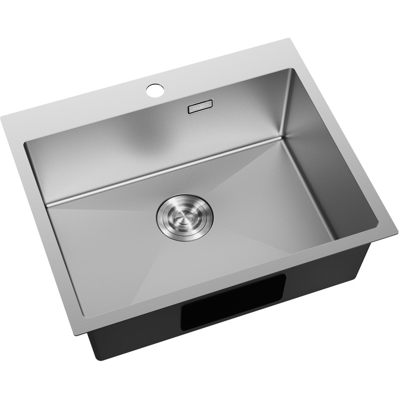 Mexen Solix ühe kambriga roostevabast terasest köögivalamu 600 x 500 mm, inox - 6408601000-01
