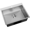 Mexen Solix ühe kambriga roostevabast terasest köögivalamu 600 x 500 mm, inox - 6408601000-01