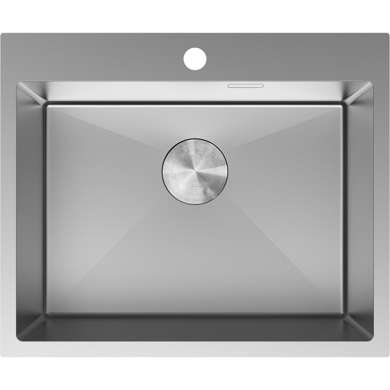 Mexen Solix ühe kambriga roostevabast terasest köögivalamu 600 x 500 mm, inox - 6408601000-01