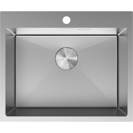 Mexen Solix nerūsējošā tērauda izlietne ar vienu nodalījumu 600 x 500 mm, inox - 6408601000-01