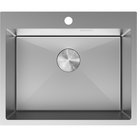 Mexen Solix ühe kambriga roostevabast terasest köögivalamu 600 x 500 mm, inox - 6408601000-01