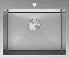 Mexen Solix ühe kambriga roostevabast terasest köögivalamu 600 x 500 mm, inox - 6408601000-01