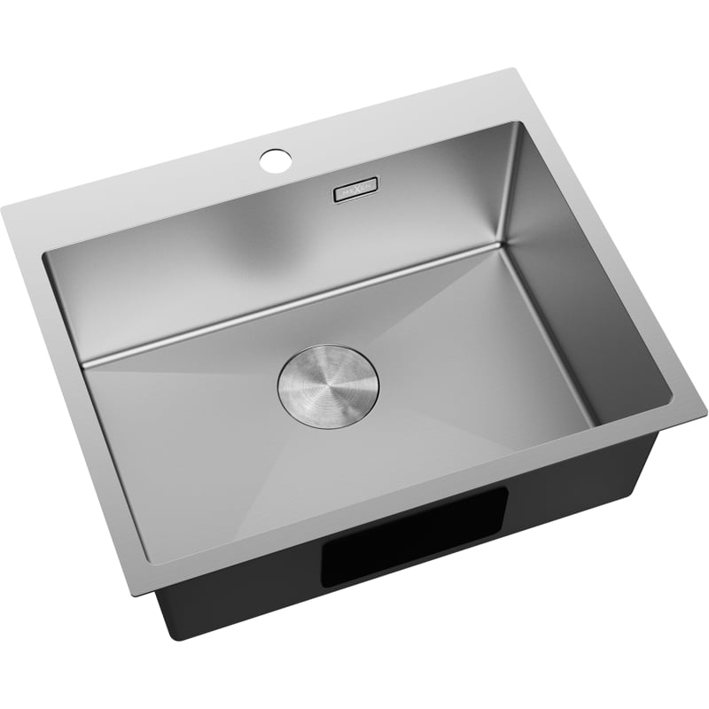 Mexen Solix ühe kambriga roostevabast terasest köögivalamu 600 x 500 mm, inox - 6408601000-01