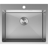 Mexen Solix ühe kambriga roostevabast terasest köögivalamu 600 x 500 mm, inox - 6408601000-01