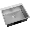 Mexen Solix roostevabast terasest 1-kambriline köögivalamu 600 x 500 mm, inox HC - 6408601000-01HC