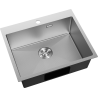 Mexen Solix roestvrijstalen spoelbak 1-kompartment 600 x 500 mm, inox HC - 6408601000-01HC