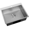 Mexen Solix roostevabast terasest 1-kambriline köögivalamu 600 x 500 mm, inox HC - 6408601000-01HC