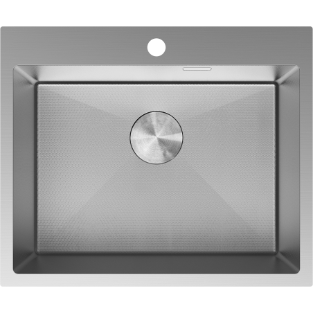 Mexen Solix roestvrijstalen spoelbak 1-kompartment 600 x 500 mm, inox HC - 6408601000-01HC