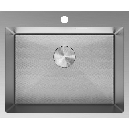 Mexen Solix roostevabast terasest 1-kambriline köögivalamu 600 x 500 mm, inox HC - 6408601000-01HC
