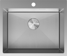 Mexen Solix roostevabast terasest 1-kambriline köögivalamu 600 x 500 mm, inox HC - 6408601000-01HC