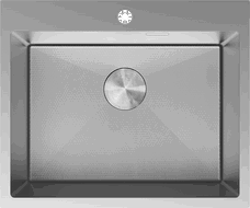 Mexen Solix zlewozmywak stalowy 1-komorowy 600 x 500 mm, inox HC - 6408601000-01HC