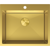 Mexen Solix évier en acier inoxydable 1 bac 600 x 500 mm, doré - 6408601000-55