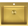 Mexen Solix stalen spoelbak 1-compartiment 600 x 500 mm, gouden HC - 6408601000-55HC