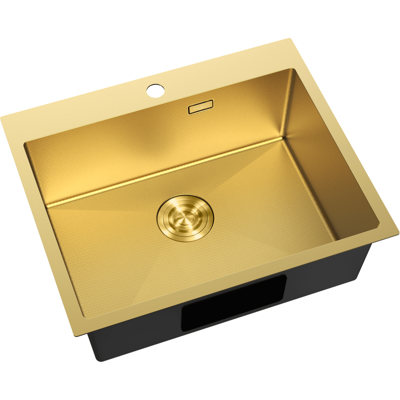Mexen Solix steel sink with 1 compartment 600 x 500 mm, gold HC - 6408601000-55HC