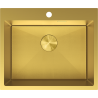 Mexen Solix stalen spoelbak 1-compartiment 600 x 500 mm, gouden HC - 6408601000-55HC