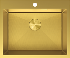 Mexen Solix lavello in acciaio 1-vasca 600 x 500 mm, oro HC - 6408601000-55HC