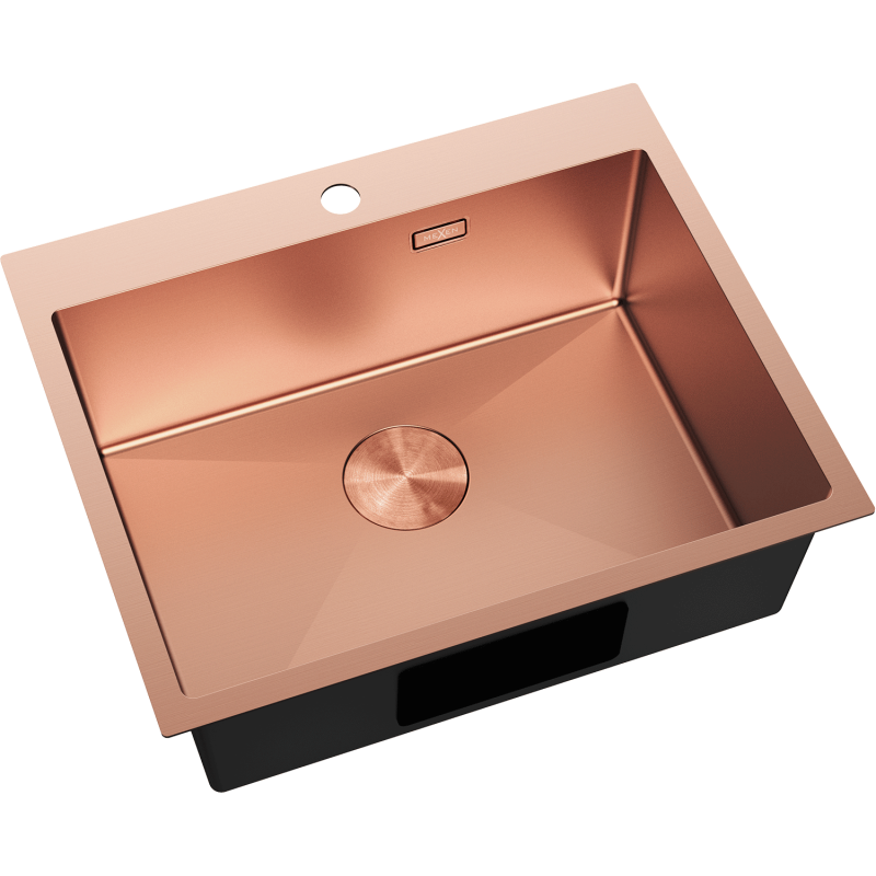 Mexen Solix lavello in acciaio a 1 vasca 600 x 500 mm, rame - 6408601000-65