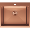 Mexen Solix lavello in acciaio a 1 vasca 600 x 500 mm, rame - 6408601000-65