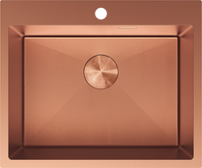 Mexen Solix kovinsko pomivalno korito 1-komorni 600 x 500 mm, baker HC - 6408601000-65HC