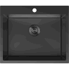 Mexen Solix Edelstahlspüle 1-beckig 600 x 500 mm, schwarz - 6408601000-70