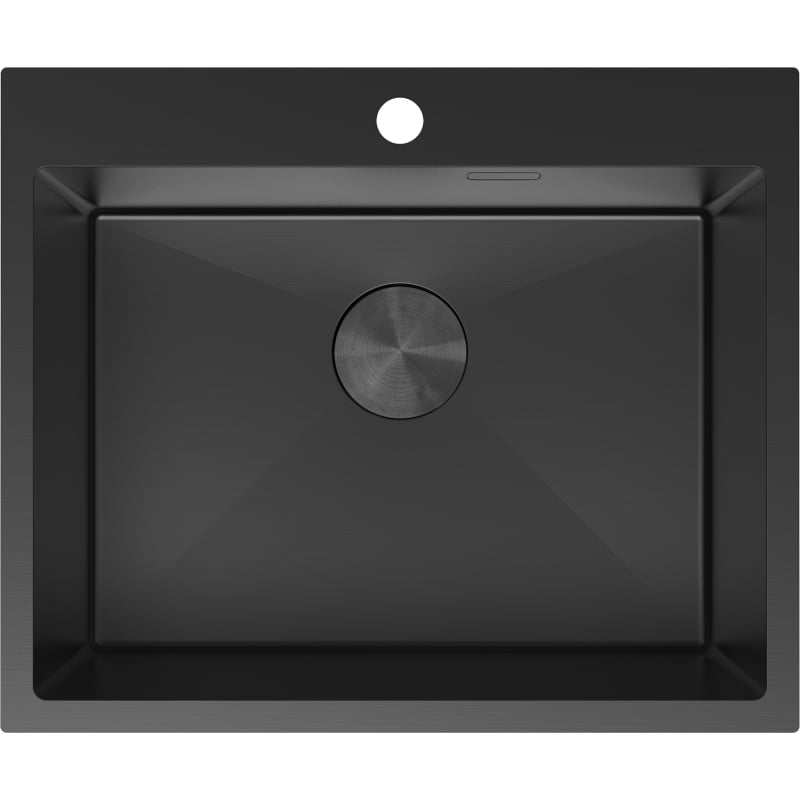 Mexen Solix roostevabast terasest 1-kausiline valamu 600 x 500 mm, must - 6408601000-70
