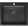 Mexen Solix teräksinen 1-osainen pesuallas 600 x 500 mm, musta - 6408601000-70