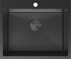 Mexen Solix stainless steel sink 1-bowl 600 x 500 mm, black - 6408601000-70
