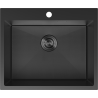 Mexen Solix lavello in acciaio a 1 vasca 600 x 500 mm, nero HC - 6408601000-70HC