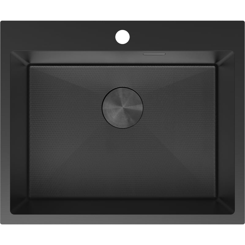 Mexen Solix čelična sudoper s jednom komorom 600 x 500 mm, crna HC - 6408601000-70HC