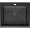 Mexen Solix Spüle aus Edelstahl, 1-Becken, 600 x 500 mm, schwarz HC - 6408601000-70HC