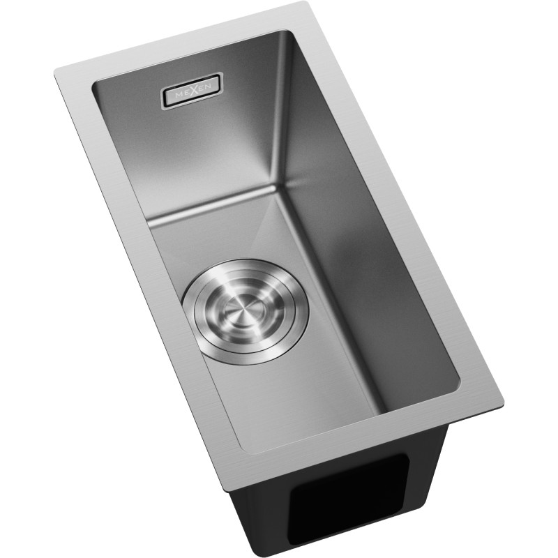 Mexen Trixo terasest valamu, 1-kauss, 230 x 440 mm, inox - 6411221000-01