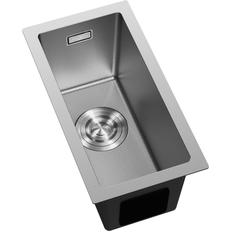 Mexen Trixo terasest 1-kauseline köögivalamu 230 x 440 mm, inox HC - 6411221000-01HC