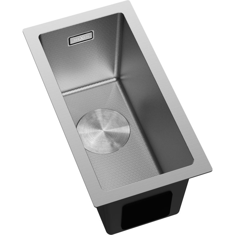 Mexen Trixo zlewozmywak stalowy 1-komorowy 230 x 440 mm, inox HC - 6411221000-01HC