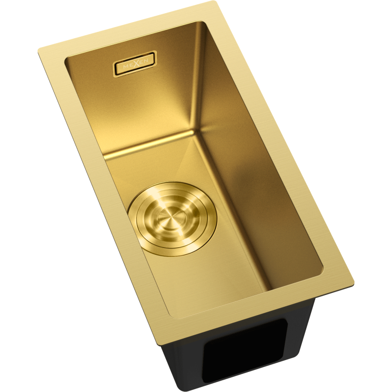Mexen Trixo Edelstahlspüle 1-becken 230 x 440 mm, gold - 6411221000-55