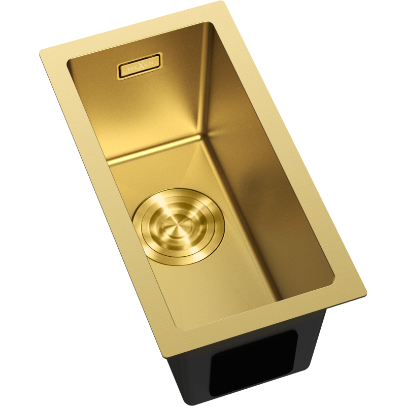 Mexen Trixo köksvask rostfri 1-fack 230 x 440 mm, guld - 6411221000-55