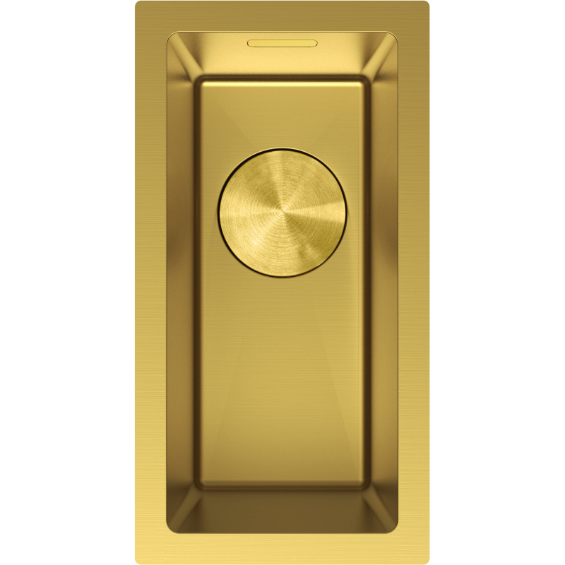 Mexen Trixo stainless steel kitchen sink, 1-bowl 230 x 440 mm, gold - 6411221000-55